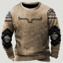 Men's Sweatshirt Vintage Aztec Top