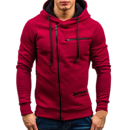 Men's Hoodie Long Sleeve Zipper Cardigan Sweatshirt M-3XL