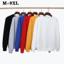 Sweatshirt Men's Clothing Long Sleeve Oversized Plus Size 6XL 7XL 8XL 9XL