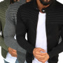 Men's Jacket Fashion Zipper Collar Long Sleeve Outerwear