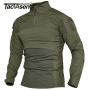 Men's Military Combat Shirt Long Sleeve Army Casual Pullover