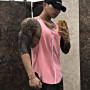 New Men Tank top Gym Workout Fitness Bodybuilding sleeveless shirt Male Cotton clothing Sports Singlet vest men Undershirt
