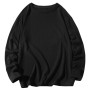 Men's Solid Color Classic Long Sleeve T-Shirt Casual Cotton Tops  Neck Pullover Tee Men Clothing