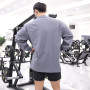 Men's Sports Loose Bottom Breathable Long Sleeve Shirt