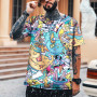 Men's Hip-Hop 3D Printed Round Neck T-Shirt High Quality Oversized S-5XL