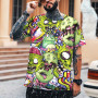Men's Hip-Hop 3D Printed Round Neck T-Shirt High Quality Oversized S-5XL