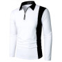 Men's Fashion Lapel Long Sleeve Casual T-Shirt