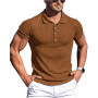 Men's Button Oversized T-Shirt Short Sleeve