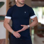 NEW High Quality Men T-Shirt Running Short Sleeve Gym Sports Training Tops Outdoor  Leisure Breathable T-Shirt