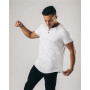 Men's fitness t shirt men extend long tshirt gym short sleeve t-shirt cotton bodybuilding Slim tops tee