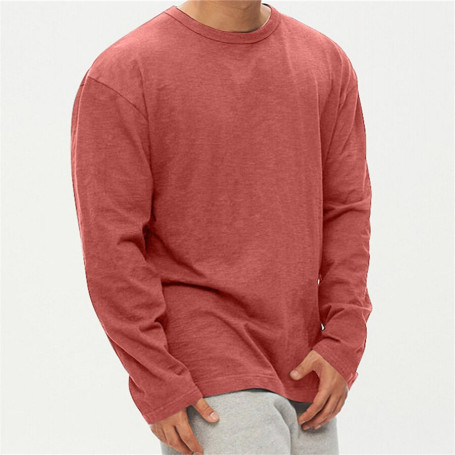 Men T-shirt Long Sleeve Cotton Casual Sweatshirts Tees Tops Male Brand Clothing
