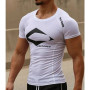 Men Quick Dry Fitness Tees Outdoor Sport Running Climbing Short Sleeves Tights Bodybuilding Tops Gym Train Compression T-shirts