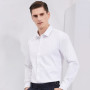 Bamboo Fiber Men White Shirt Long Sleeve Regular Fit Formal Business Social Camisas Plus Large Size 8XL 7XL 6XL 5XL