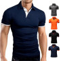 Men High Quality Polo Shirts Short Sleeve Casual Business Shirts Top Men's Jersey Sportswear Stand Collar Polo Tshirt 5xl