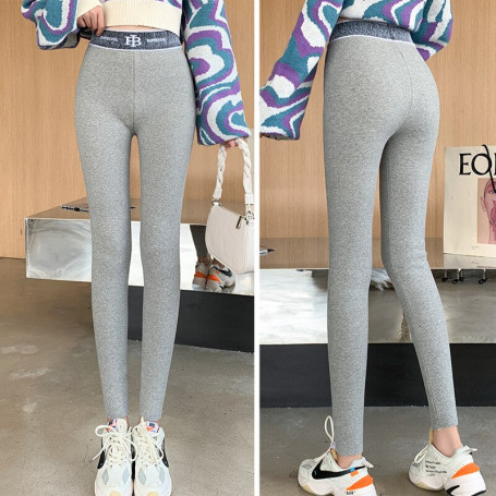 Thick Plus Velvet Leggings Women High Waist Elastic Warm Cotton Pants Plus Size Thermal Legging Tight Lady Clothes
