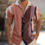 Party Luxury Shirts For Men Social Short Slim Tops Lapel Button Tee 5XL Fashion Blouse Male Designer Clothing