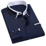 13 Color 8XL British-Style Men Long-Sleeved Shirts/Male Slim Fit Business Casual Shirts Male Social Casual Button Shirts