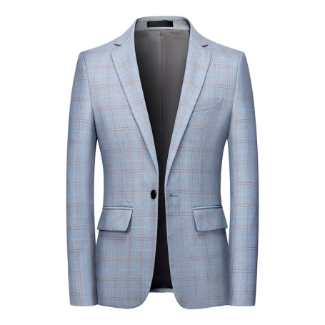 New Fashion Casual Men plaid Blazer Cotton Slim England Suit Blaser Masculine Male Jacket Blazer S-6XL