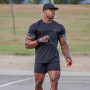 New large type Men Compression T-shirt men Sporting Skinny Tee Shirt Male Gym Running Black Quick dry T-shirt Fitness Sports