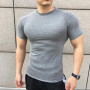 New Men Summer Short Sleeve Fitness T Shirt Running Sport Gym Muscle big size T Shirt Workout Casual High Quality Tops Clothing