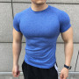 New Men Summer Short Sleeve Fitness T Shirt Running Sport Gym Muscle big size T Shirt Workout Casual High Quality Tops Clothing