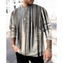 Casual Men Loose Harajuku Style Round Neck Long Sleeve Men's Fashion Pullovers Trendy