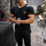 Sik Silk T Shirt Men Short Sleeve Compression T shirt Mesh Tops Tee Male Clothing Fashion Sports T-shirts