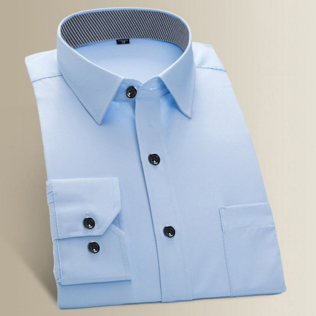 Oversized Shirt 9XL 8XL 7XL Mens Long Sleeve Shirt Casual Dress Solid Color White Routine Fit Design Business Male Social Shirts