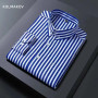 high quality cotton casual men's  striped shirt, men ,plus-size M-5XL