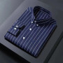 high quality cotton casual men's  striped shirt, men ,plus-size M-5XL