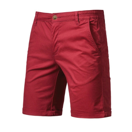 Solid Shorts Men High Quality Casual Business Social Elastic Waist Men Shorts 10 Colors Beach Shorts