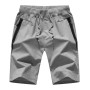 Men Casual Shorts Breathable Casual Beach Shorts Men's Fashion Solid Color Shorts