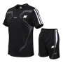 Brand Men Sportswear Streak Tracksuit Men Sweat Suit Casual Sets Men's Clothing Fitness Quick Dry T-shirt + Short Pants