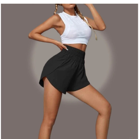 Women's Elastic High Waist Casual Running Shorts