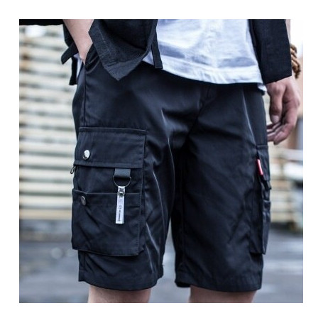Men's Military Cargo Shorts Solid Multi Pocket Casual Fitness Loose Work Pants Male Tactical Shorts Joggers