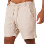 Mens Shorts Casual Lace-up Sweatpants Shorts Solid Color Cotton And Linen Shorts Casual Trunks Fitness Trousers