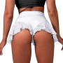 Sexy High Waist Shorts New Women's Lace Solid Color Ruffle Dance Shorts Shorts Mini Tight Bottom mature Clothes