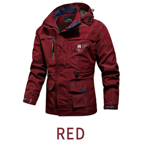 Men's Tactical Jacket Quick Dry Military Coat Male Multi Pockets Hooded Windbreaker Waterproof Bomber Jacket