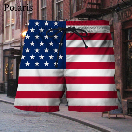 USA Flag Pants Make America Great Again National Emblem Short Pants For Men Luxury Casual Sport Running Gym Beach Quick Dry Male