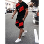 T-shirts Set For Men Oversized 3D Printed Simple Tracksuit Jogging Sports Breathable Outfit Vintage Outdoor Suit