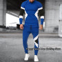 Men Clothes 3d Print Set Men's Long Sleeves T-shirt+Pants 2Pcs Sets Male Tracksuit Sportwaer Jogger Outfit Suit