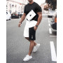 Men's Casual Sport Suit T-shirt Tracksuit Set