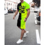Men's Casual Sport Suit T-shirt Tracksuit Set