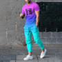 Funny Smiley Trousers Tracksuit Set T-Shirt + Long Pants