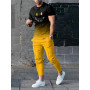 Funny Smiley Trousers Tracksuit Set T-Shirt + Long Pants