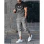 Men's T-Shirt Set Printing Fashion Cool Streetwear Suit