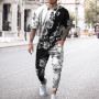 Men's Sets Oversized T-Shirts Joggers Outfits