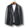 Men's Leather Jacket Plain Black Motorcycle Clothing