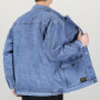 High-end Denim Men's Baggy Multi-pocket Lapel Casual Jacket