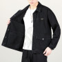 High-end Denim Men's Baggy Multi-pocket Lapel Casual Jacket